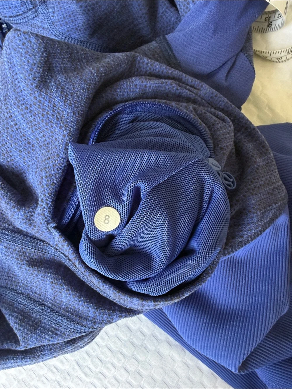 Lululemon Daily Practice Jacket Diamond Jacquard Space Dye Sapphire Blue Naval ✨